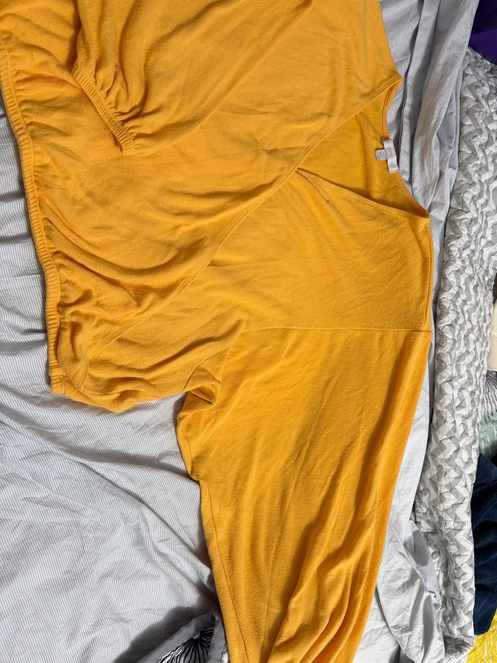 Beyond Yoga Yellow Wrap Top Size Large